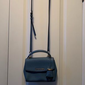 Michael Kors Robin Egg Blue Small Crossbody Purse